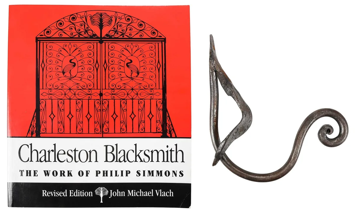 Philip Simmons, Untitled, bronze architectural element with attached leaf form