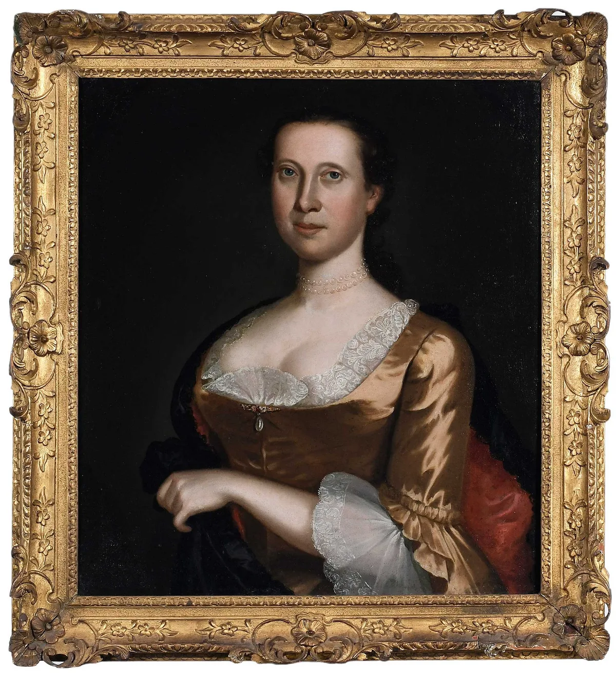 John Hesselius, Portrait of Sarah Lock Chew (Anne Arundel County, Maryland, oil on canvas
