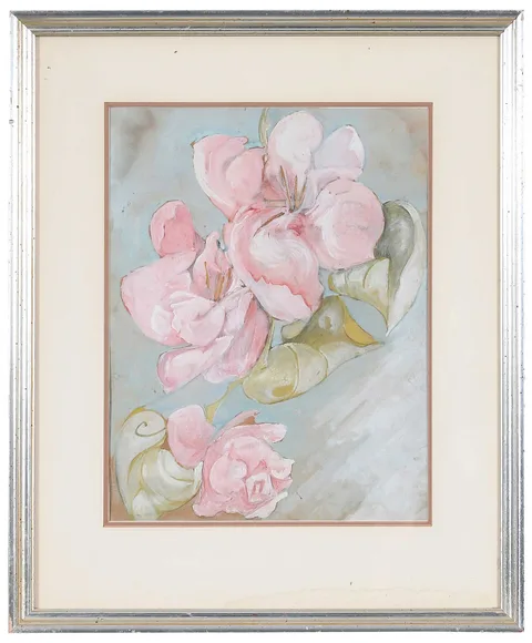 Zelda Fitzgerald, Camellias, gouache on paper