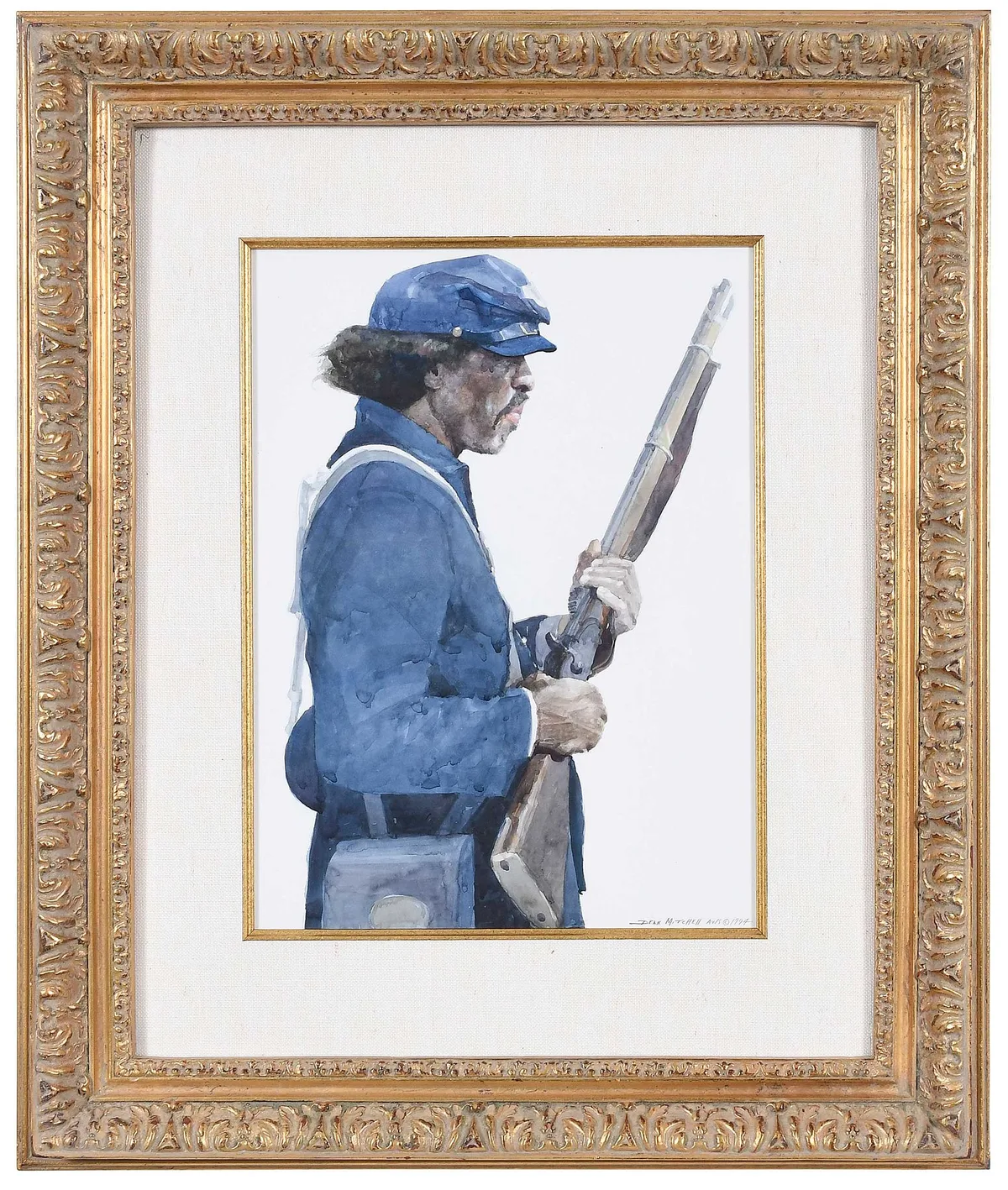 Dean Lamont Mitchell, Union Soldier, 1994, watercolor on paper