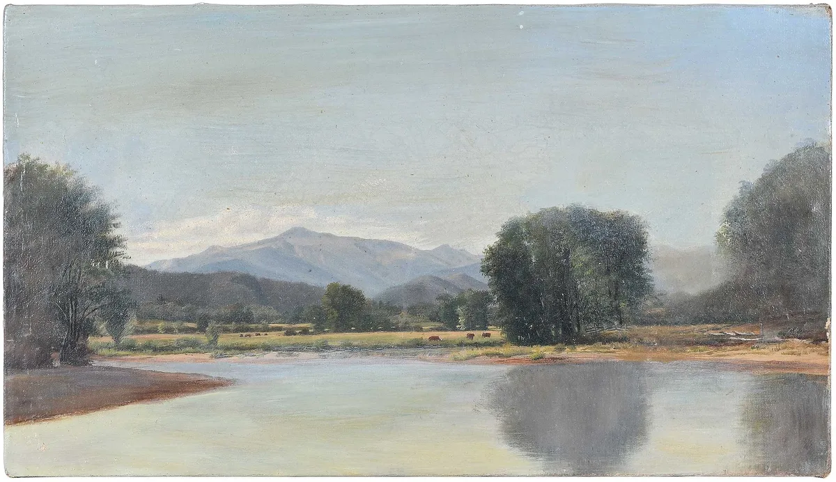 White Mountain Scenery, From the Saco Valley, oil on canvas