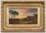 Jasper Francis Cropsey, Sunset Over Lake Thrasemine