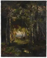 Thomas Moran, A Glimpse of Georgica Pond, Long Island
