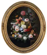 Severin Roesen, Floral Still Life, circa 1848-1858