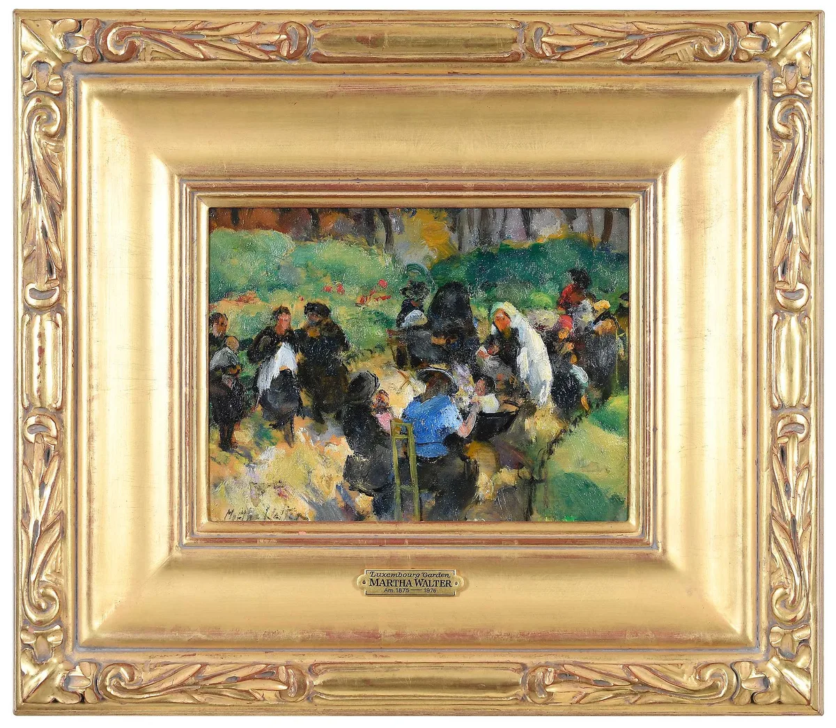 Luxembourg Gardens by Martha Walter, oil on panel, sold Sep 2023