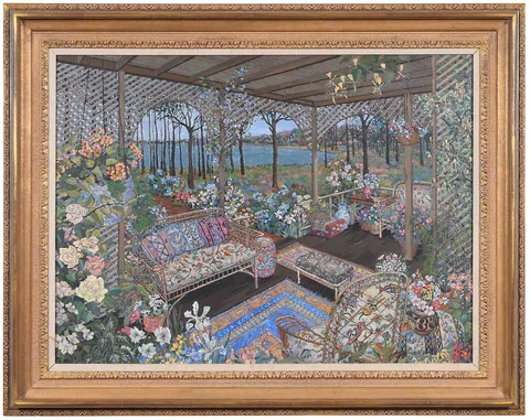John Powell, The Veranda, oil on canvas