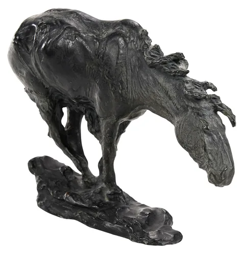 Wind Swept by James Earle Fraser, circa 1910, patinated bronze, sold Sep 2023