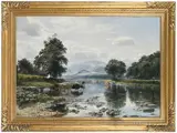 Samuel Bough, Cows Watering in a Highland Tributary