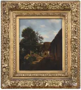 Constant Troyon, Farm Yard, Brittany