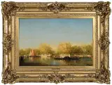 Félix Ziem, View of a Venetian Canal