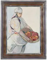 Vladimir de Terlikowski, Moroccan Fruit Seller, estate stamp lower left