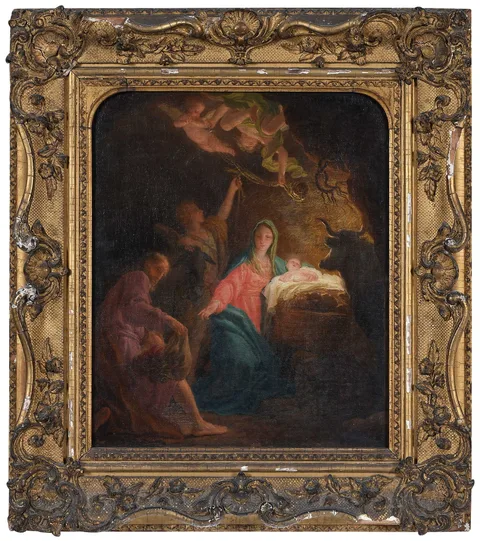 Giuseppe Cades, The Nativity, oil on canvas