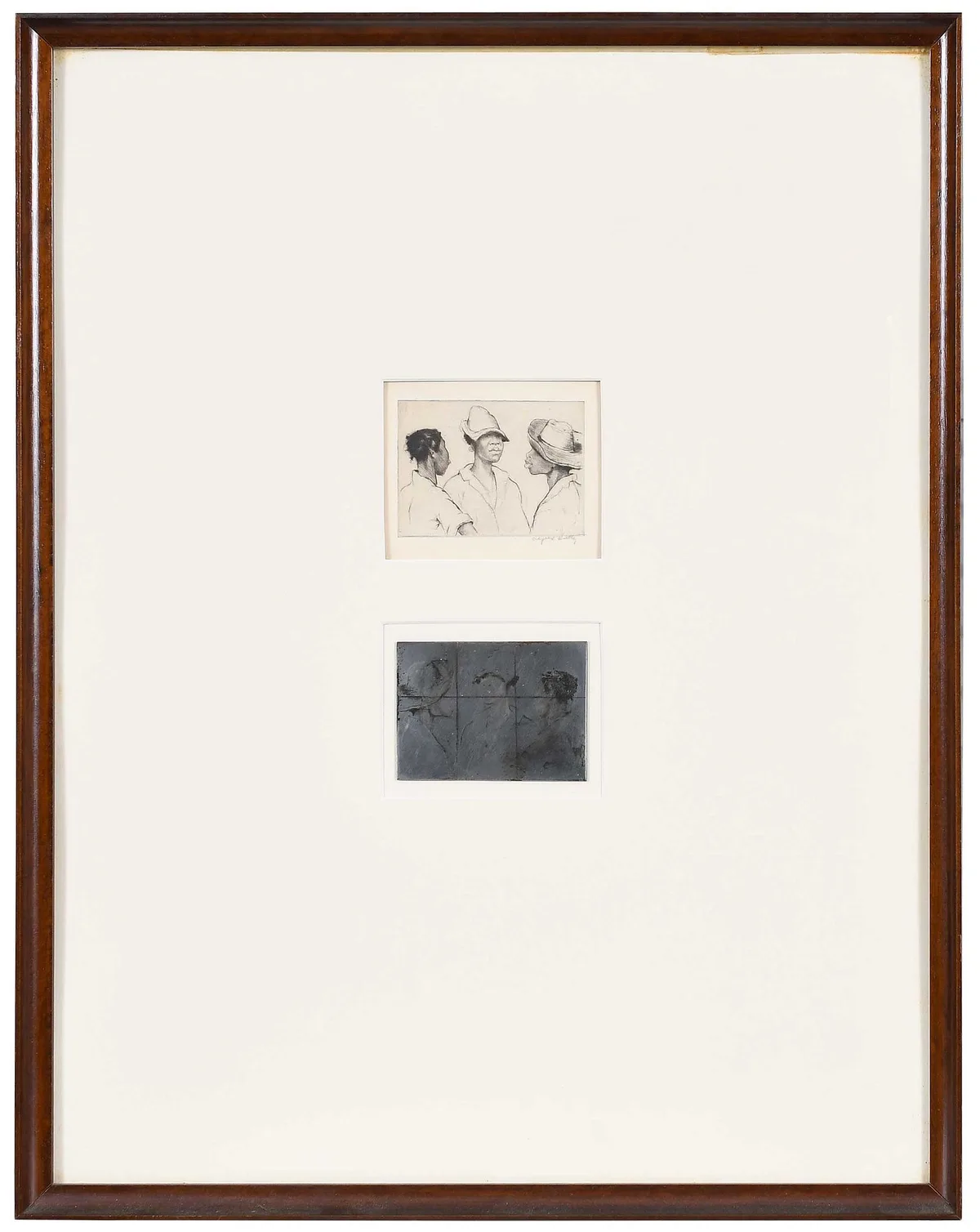 Morning Gossips by Alfred Heber Hutty, drypoint, sold Jul 2023