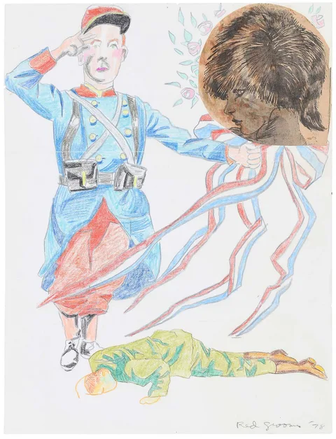 Red Grooms, The Salute, 1978, mixed media with collage