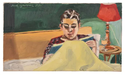 Red Grooms, Red Lamp Shade, 1977, oil on canvas