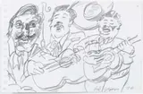 Red Grooms, Three Musicians