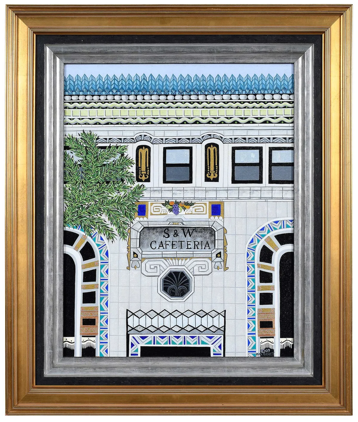 Rita Genet, S&W Cafeteria, Asheville, North Carolina, 2009, oil on canvas