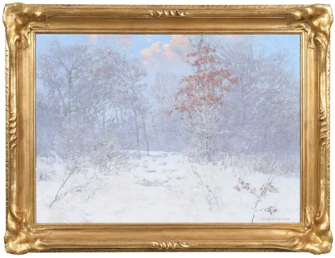 Alfred Jansson, Winter Scene, 1913, oil on canvas