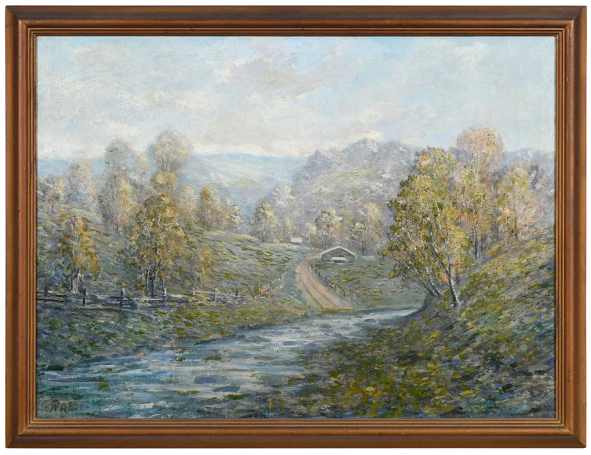 Jr. by William Arnold Eyden, oil on canvas, sold Jul 2023