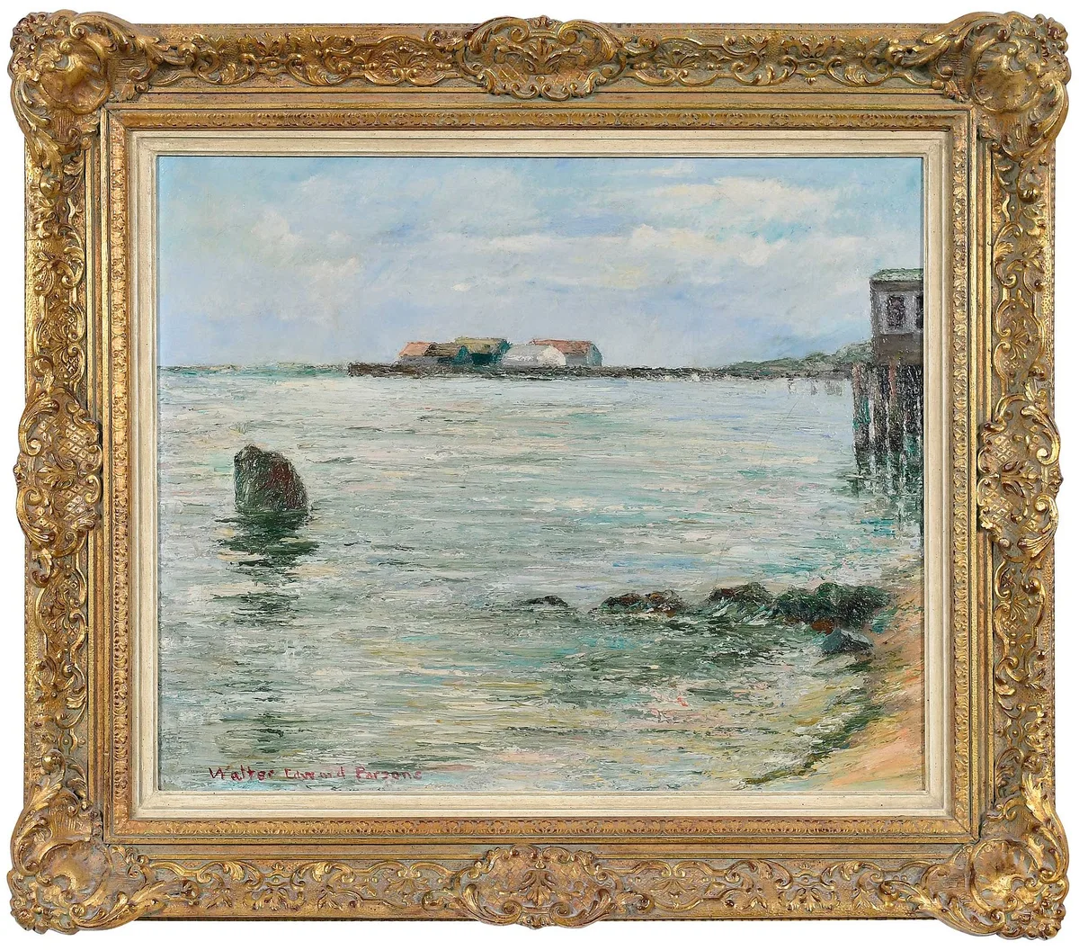 Walter Edward Parsons, Seascape, oil on canvas