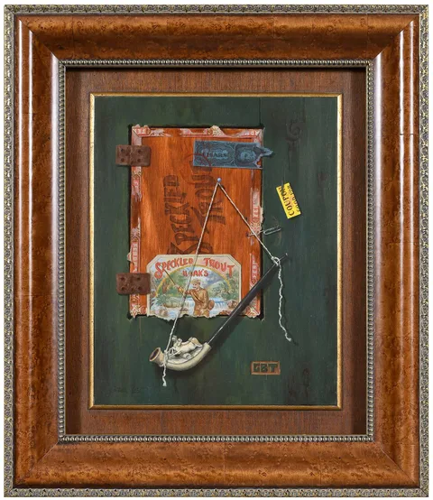 Gayle Tate, Still Life with Pipe, oil on panel