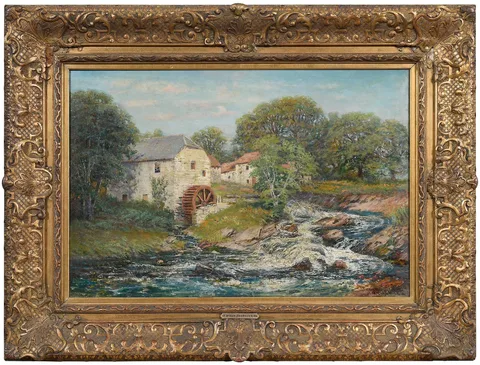 Robert Ward Van Boskerck, The Leap Mill, County Tyrone, Ireland, oil on canvas
