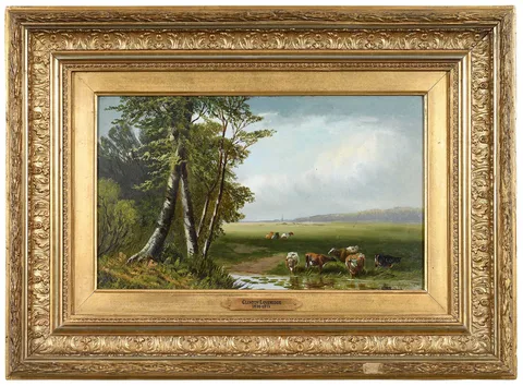Clinton Loveridge, Pastoral Scene, oil on board