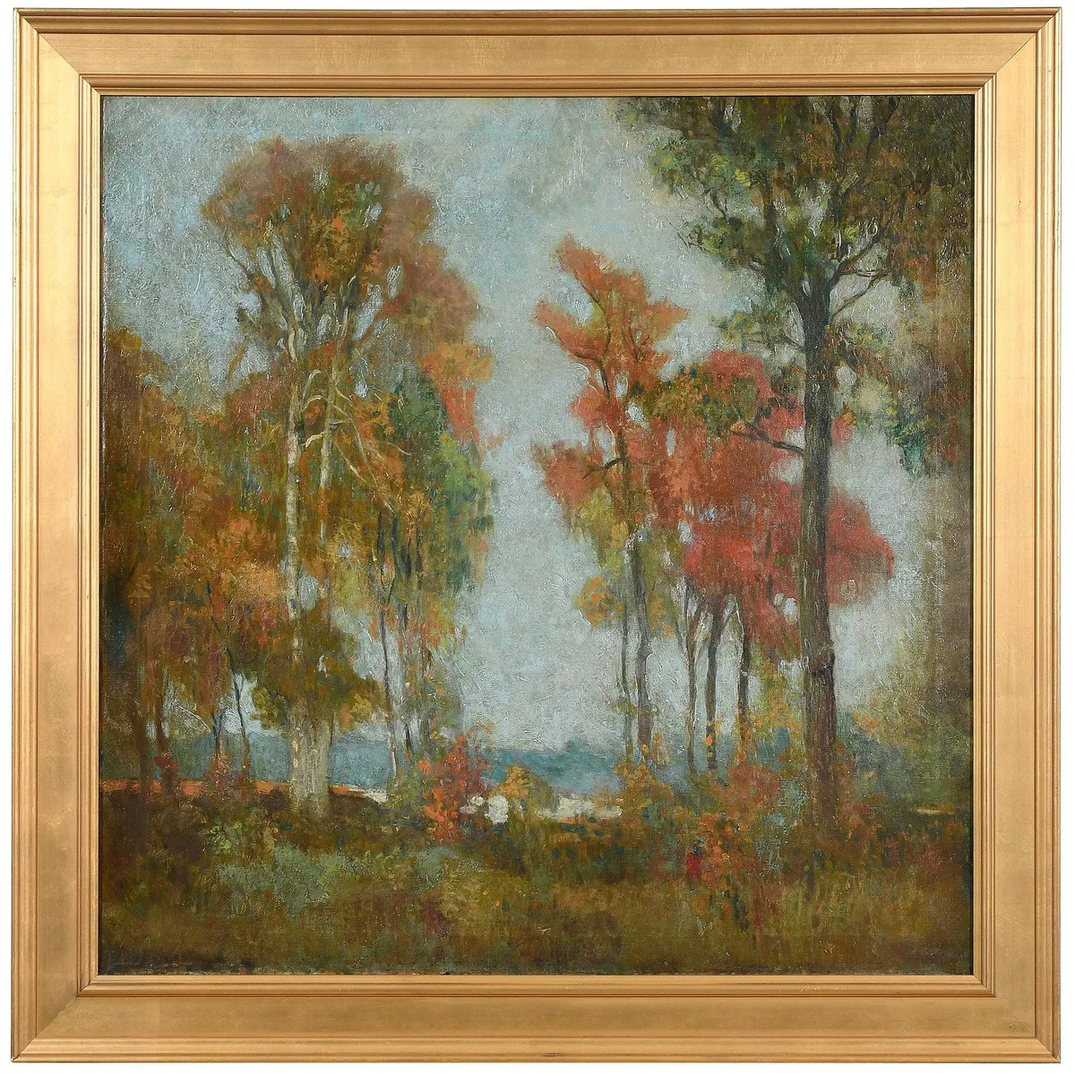 Fall Color by James Martin Griffin, oil on canvas, sold Jul 2023