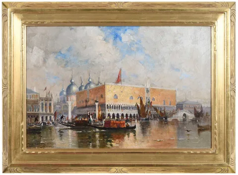 Walter Franklin Lansil, A Fete Day, Venice, 1892, oil on canvas