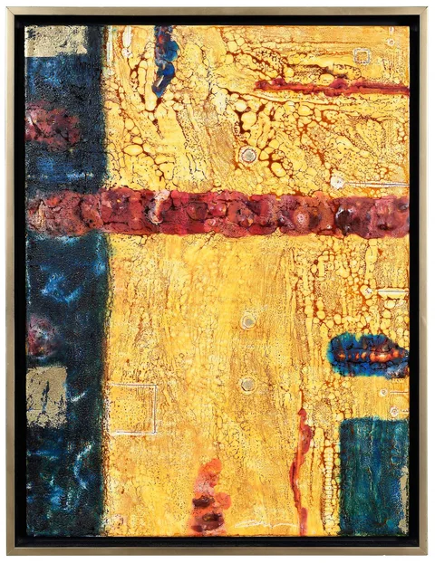 Constance Williams, #112911 Abstract, encaustic wax and resin