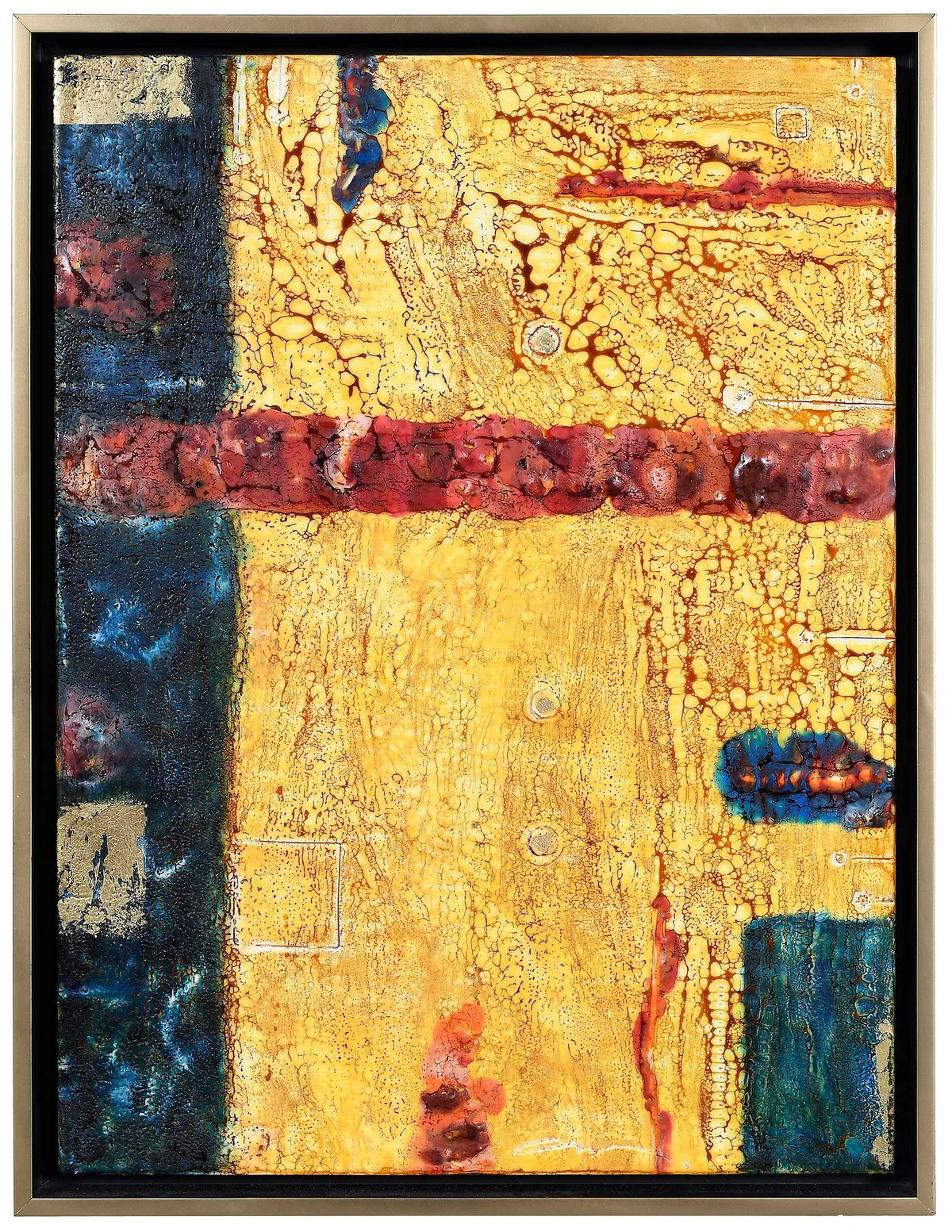 Constance Williams, #112911 Abstract, encaustic wax and resin