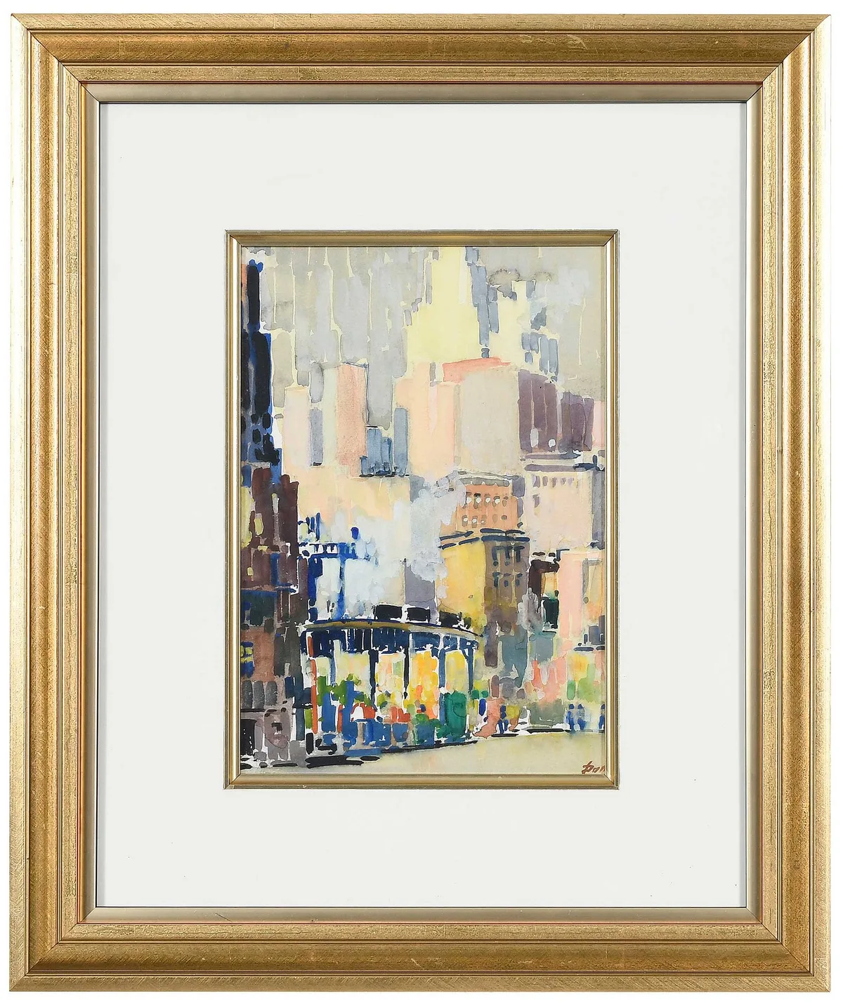 John Dull, The Drake Hotel, Philadelphia, watercolor on paper
