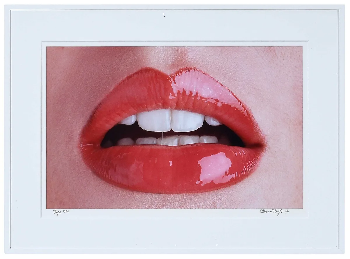 Lips by Ormond Gigli, 1960, chromogenic print on paper, sold May 2023