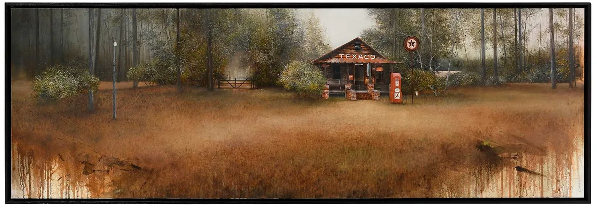 Charles E. Williams II, Texas Gas Station, 2011, oil on canvas