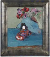 Vladimir de Terlikowski, Still Life with Poppies and a Doll
