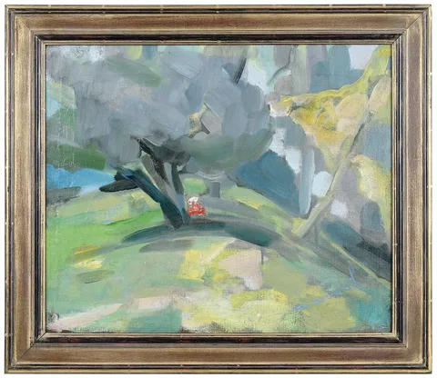 Jacqueline Marval, Dans le Parc Monceau Paris, circa 1908, oil on canvas