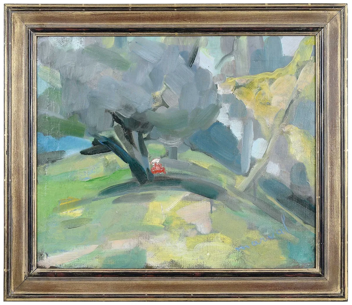 Jacqueline Marval, Dans le Parc Monceau Paris, circa 1908, oil on canvas