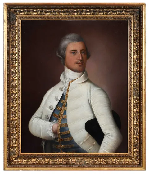 Jeremiah Theus, Important Georgia Portrait, oil on canvas