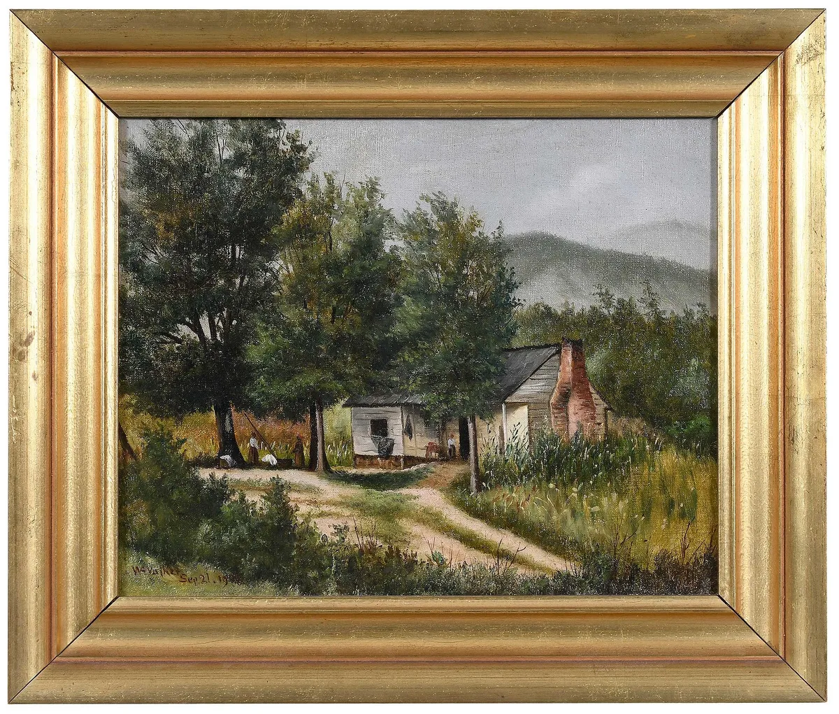 Mountain View by William Aiken Walker, oil on board, sold May 2023