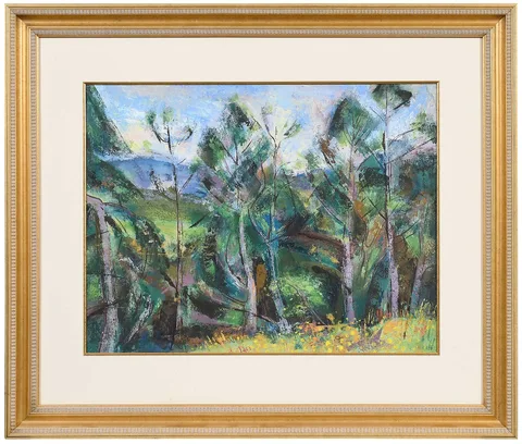 William Melton Halsey, New England Summer, oil on paper