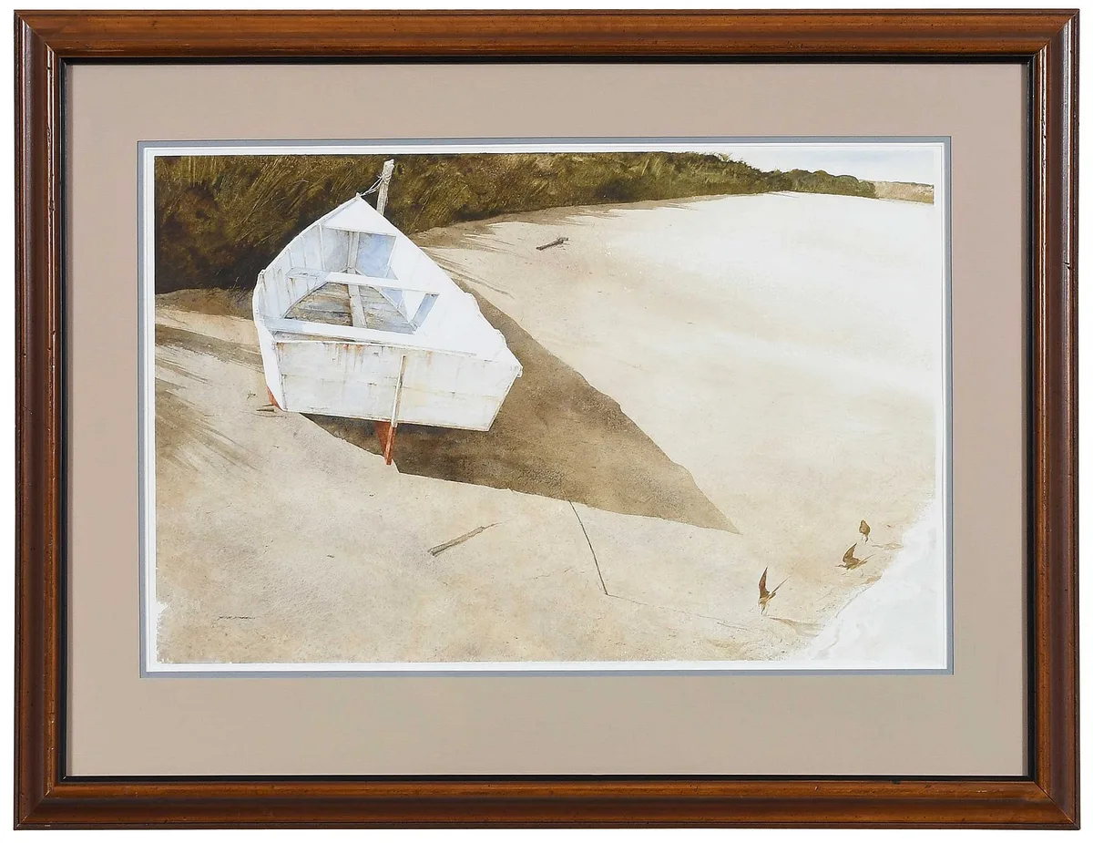 Robert Dance, Piver River Island Tetter Tails, 1974, watercolor on paper