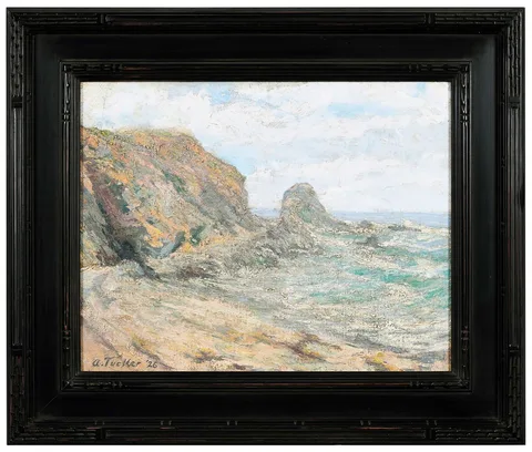 Allen Tucker, Seascape, Rockport, Maine, oil on canvas