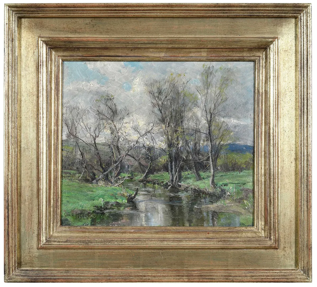 Spring by Olive Parker Black, oil on Masonite, sold May 2023