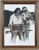 Frank Schoonover, Trappers With Rifles