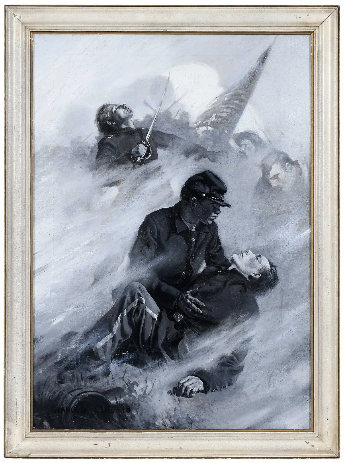 Harold Cue, The Young Sharpshooter, oil on canvas
