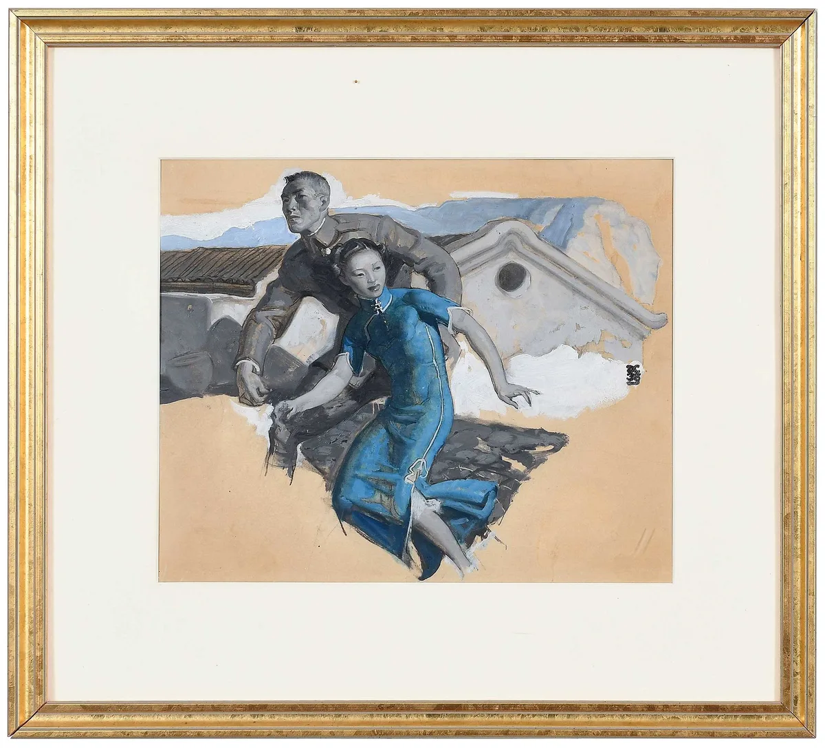 Dean Cornwall, Tiger Tiger, 1938, gouache on artist board