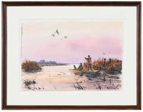 Eldridge Hardie, Morning at Kinloch, Santee Delta, South Carolina, 1999, watercolor on paper