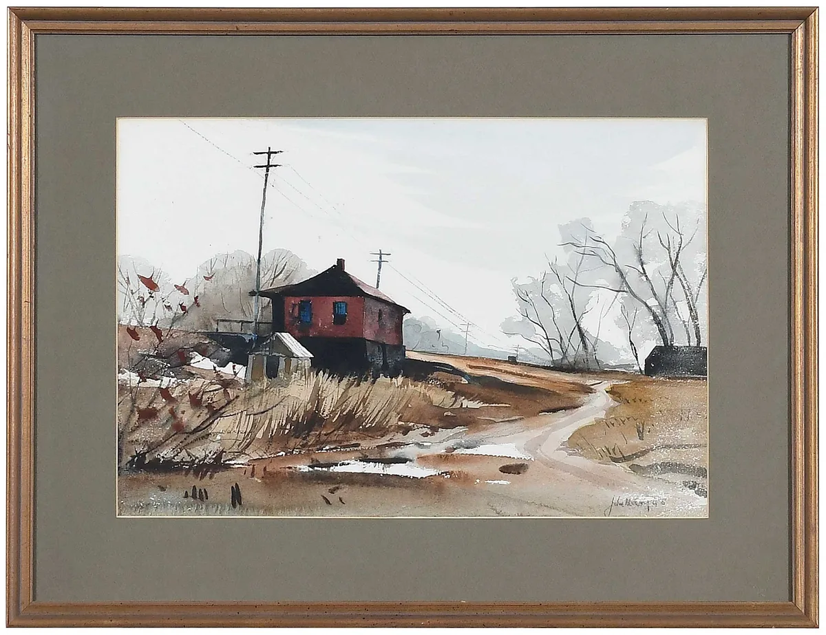 John McCoy, II, watercolor on paper