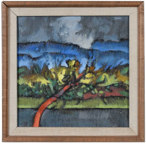 Carl Blair, Mountain Drive, oil on canvas