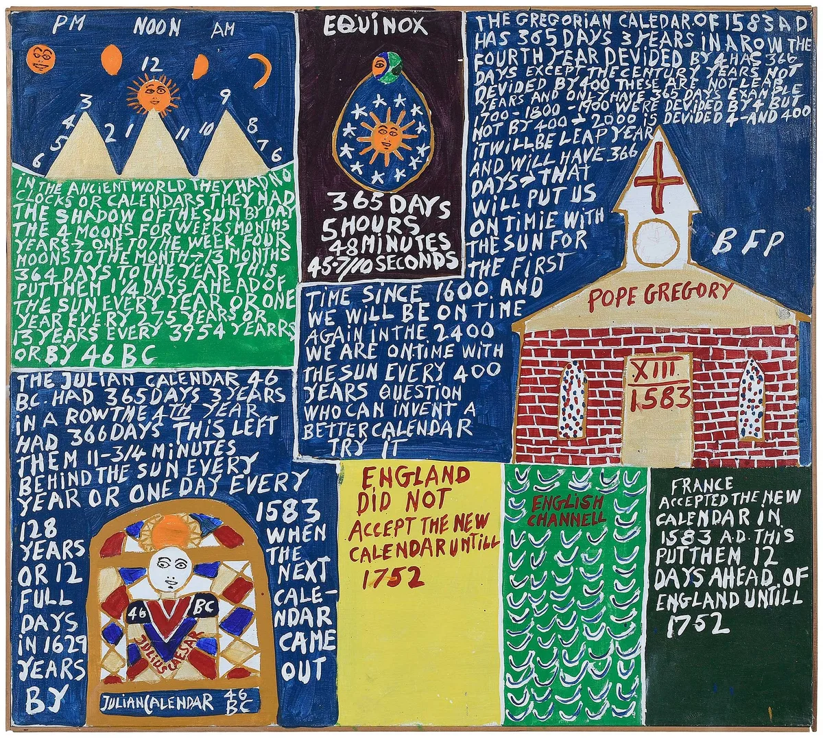 Bf Perkins, The Calendar, oil on canvas